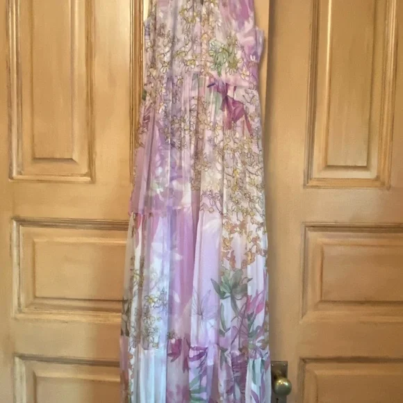 Johnny Was Purple Floral Maxi Dress - Picture 2 of 6